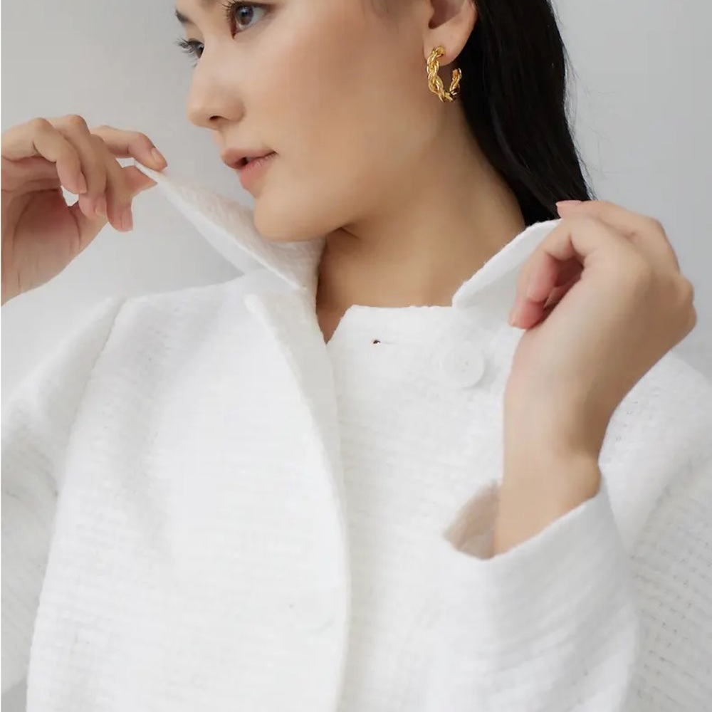 Jacinta Tweed Button Front Jacket - image 4